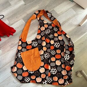 Pumpkin Patterned APRON - Orange and Black